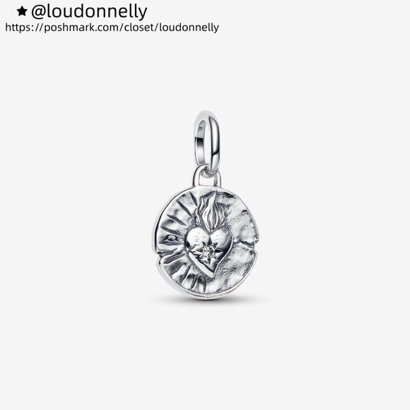 Pandora Heart Medallion Charm - Picture 1 of 6